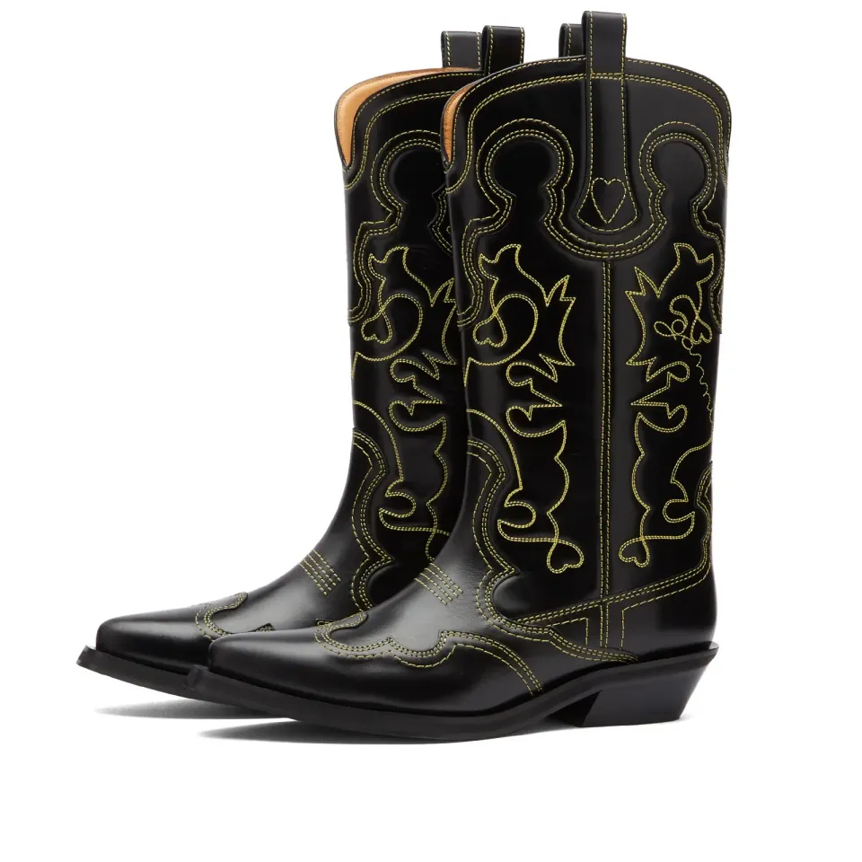 Embroidered Western Boot