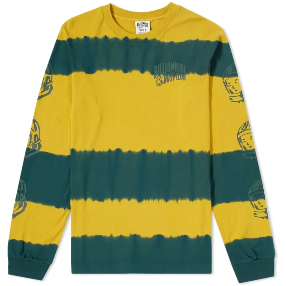 Long Sleeve Bleached Stripe Tee