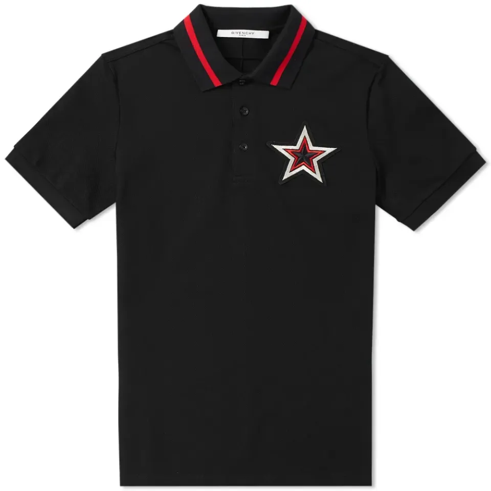 Cuban Embroidered Star Chest Polo
