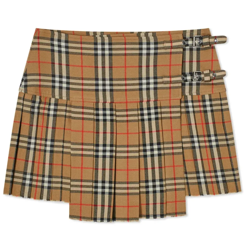 Checked Kilt Skirt