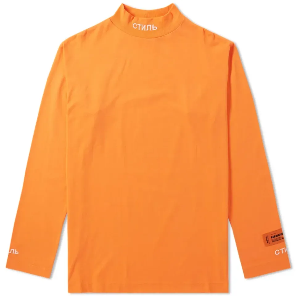 Long Sleeve Jersone Mock Neck Tee