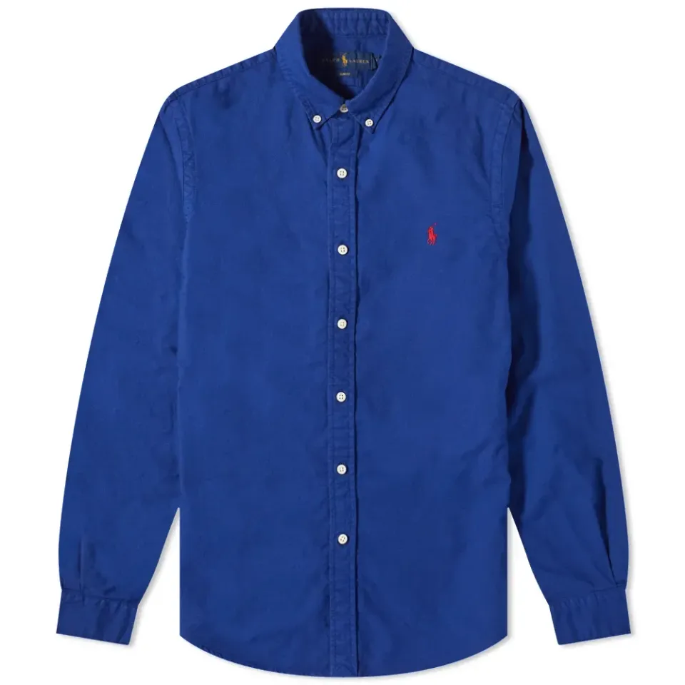 Button Down Garment Dyed Oxford Shirt