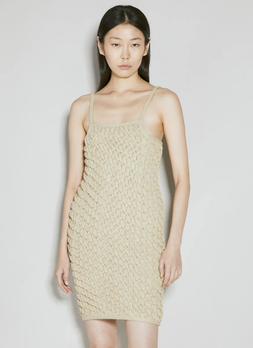 Sleeveless Cereal Knit Dress
