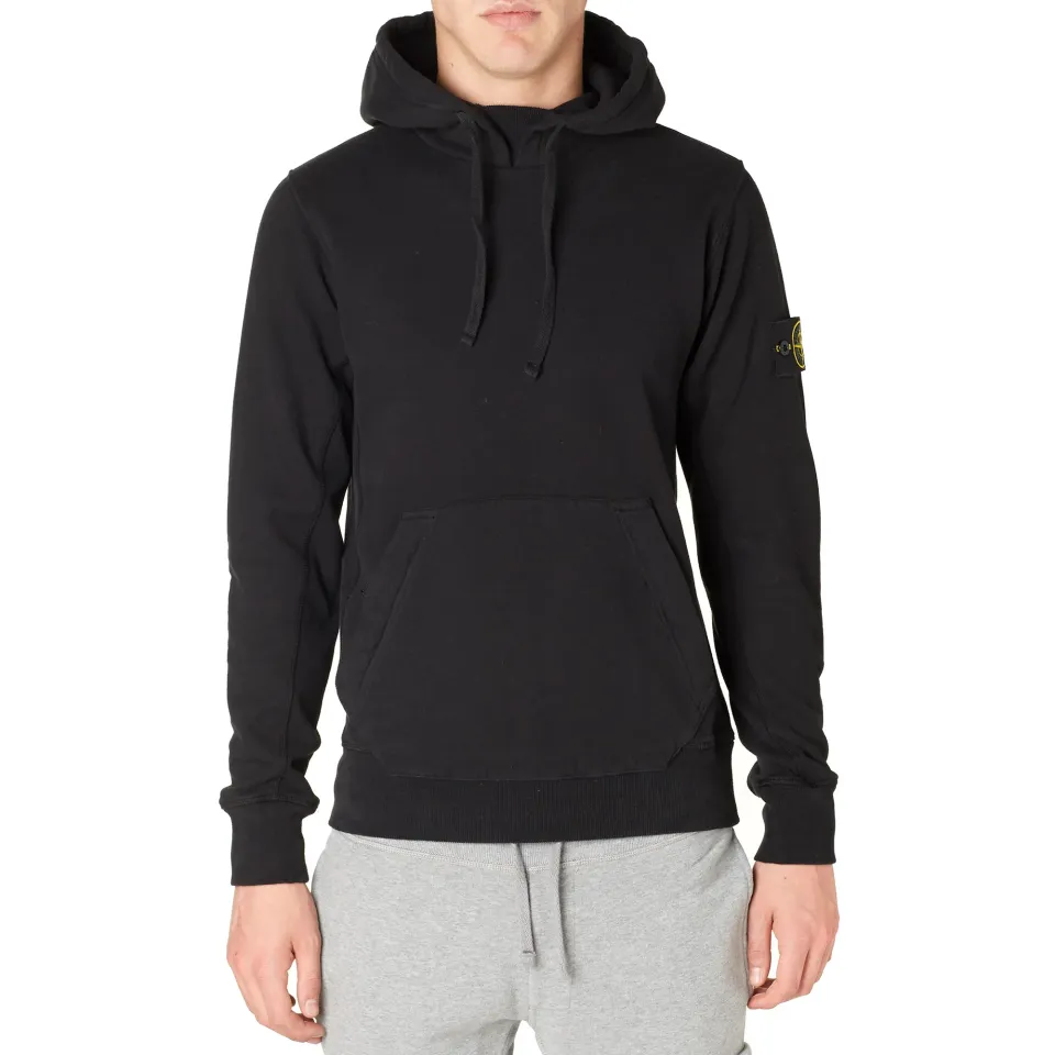 Garment Dyed Cotton Fleece Pop Over Hoody