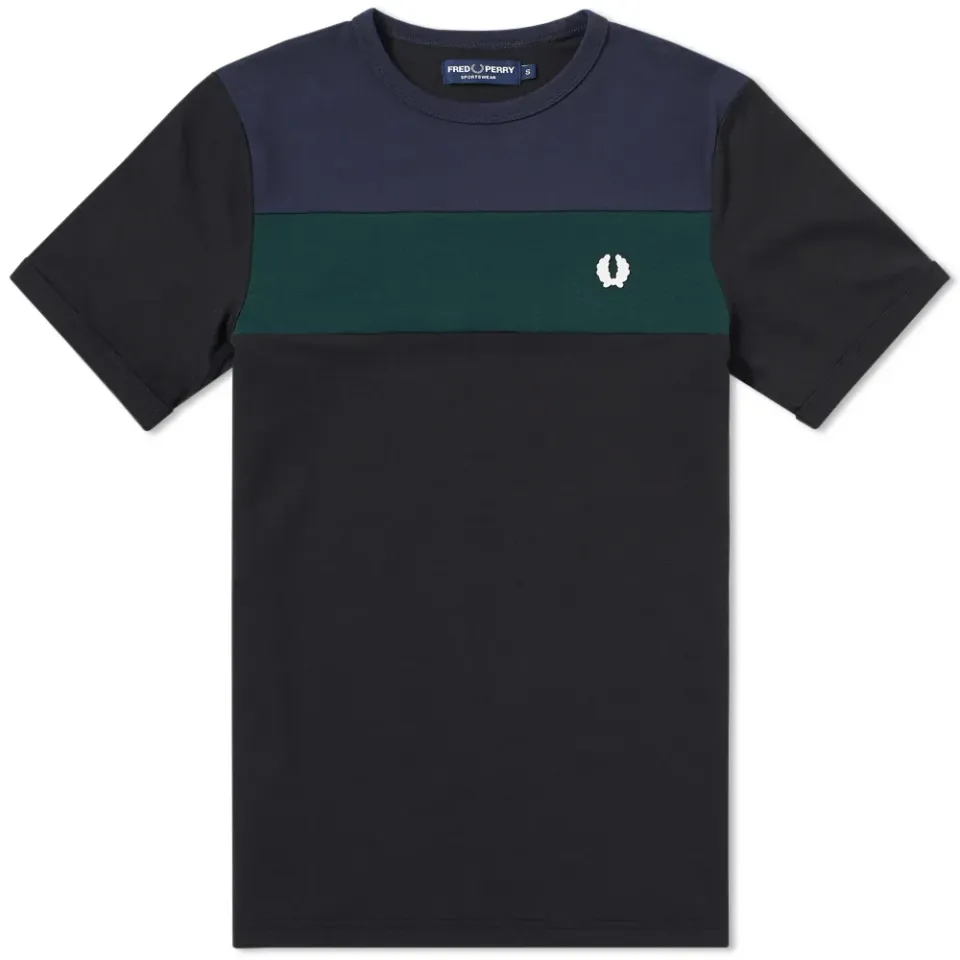 Fred Perry Colour Block Panel Tee