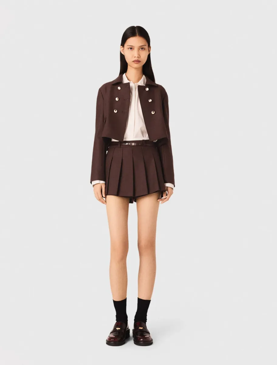 Short double-breasted jacket