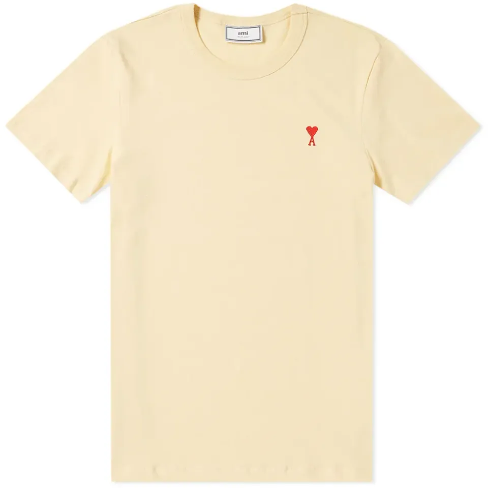 AMI Embroidered Heart Logo Tee
