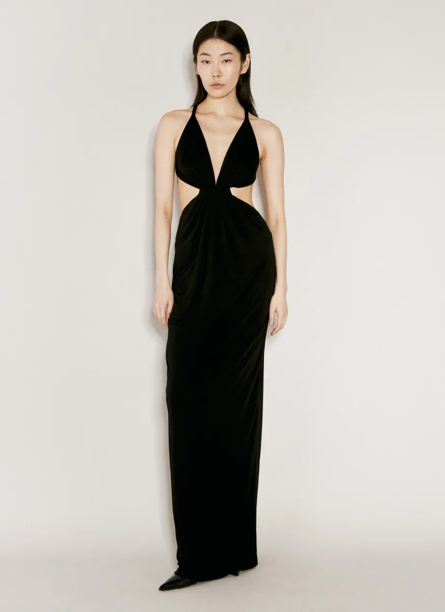 Backless Halter Dress