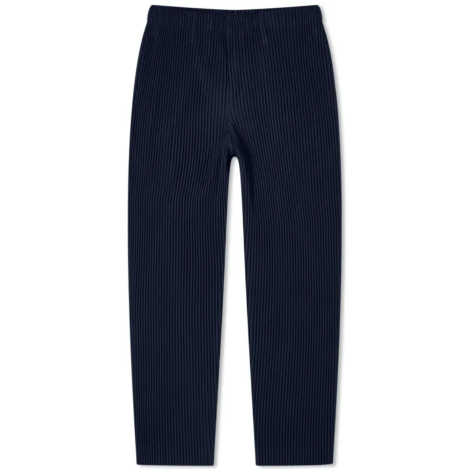 Pleated Straight Leg Trousers