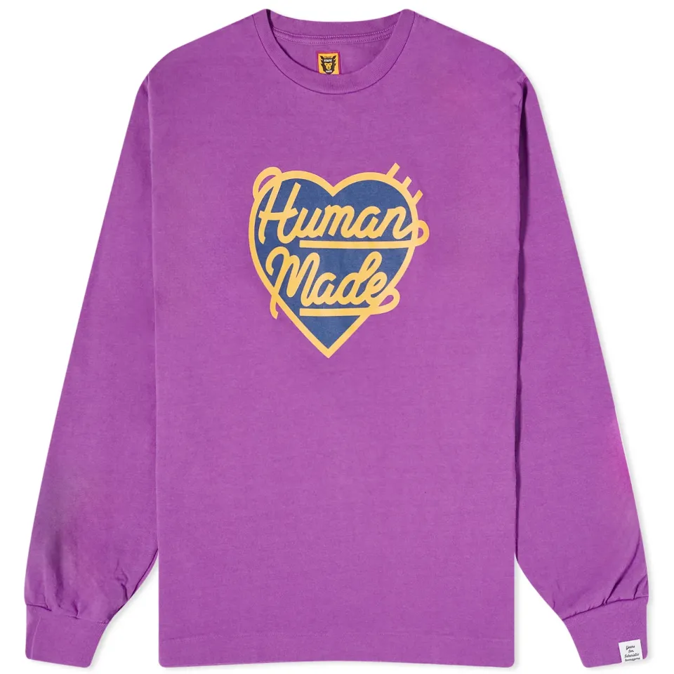 Long Sleeve Large Heart T-Shirt