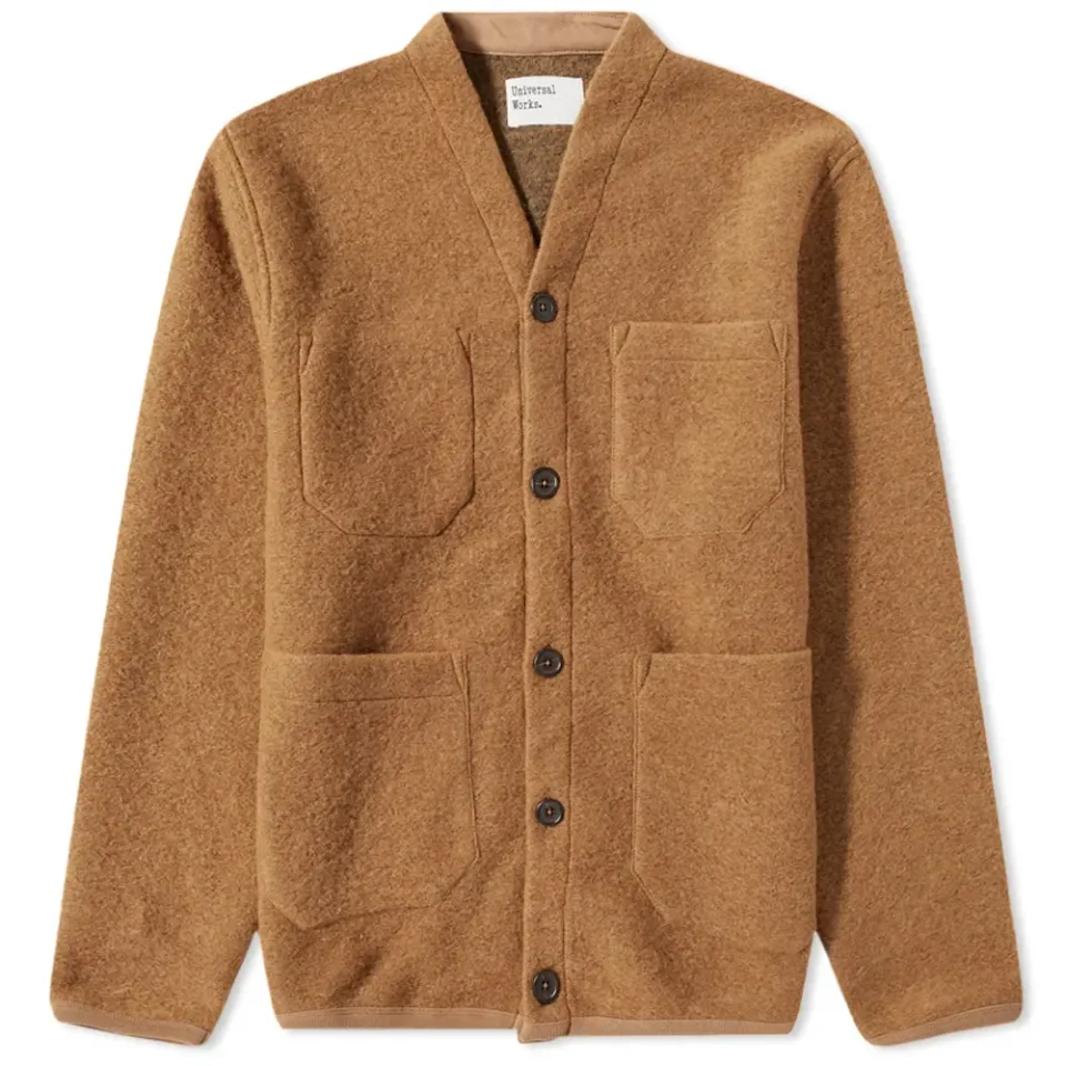 Wool Fleece Cardigan