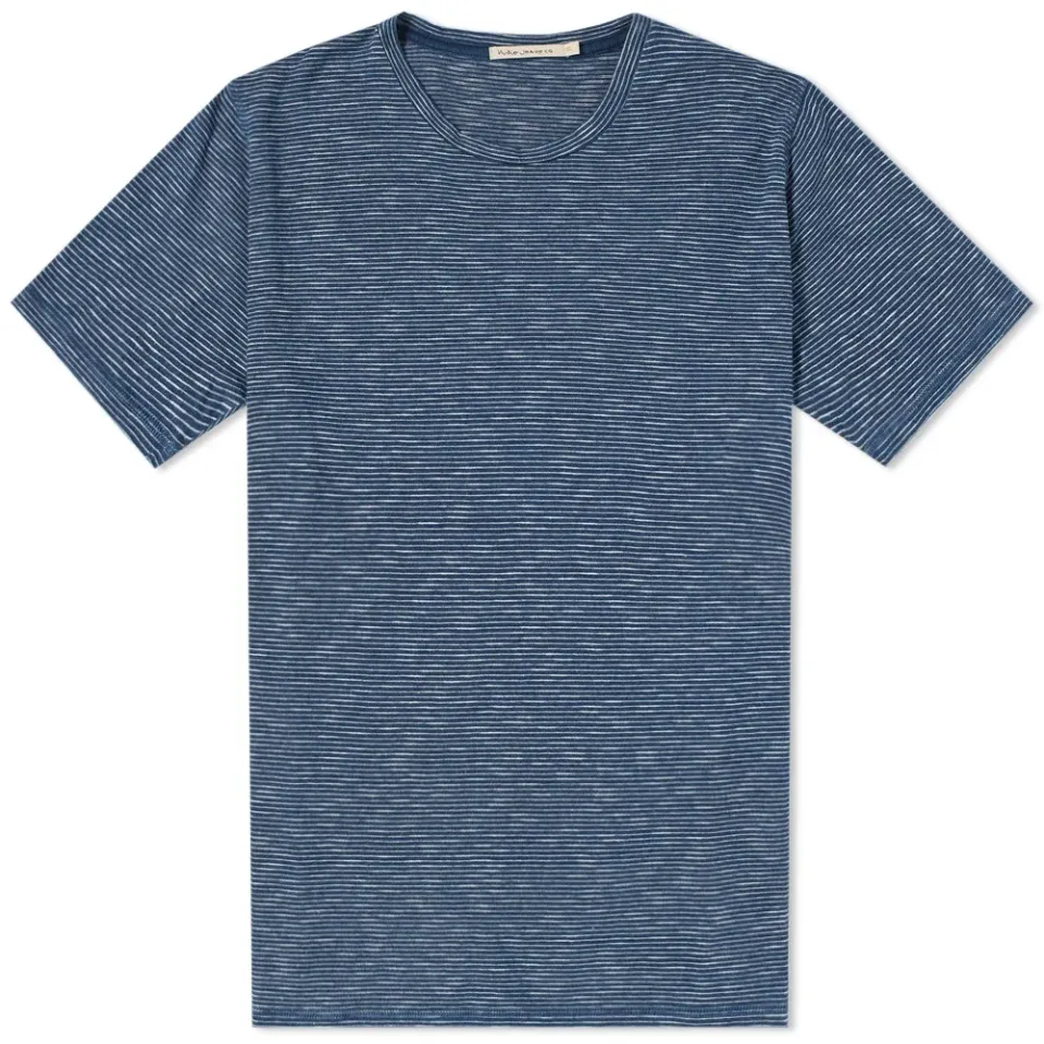 Nudie Anders Slub Mirco Stripe Tee