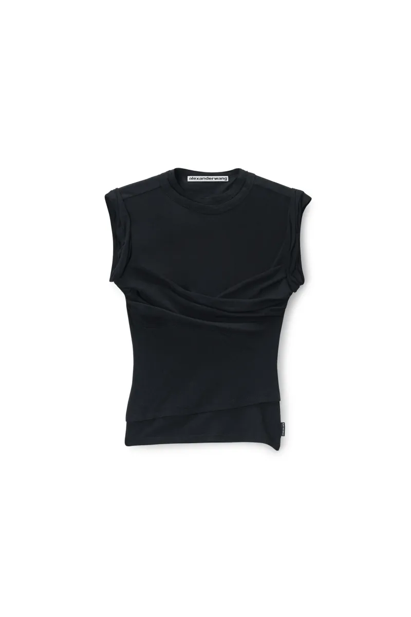TWISTED BUST LAYERED TANK