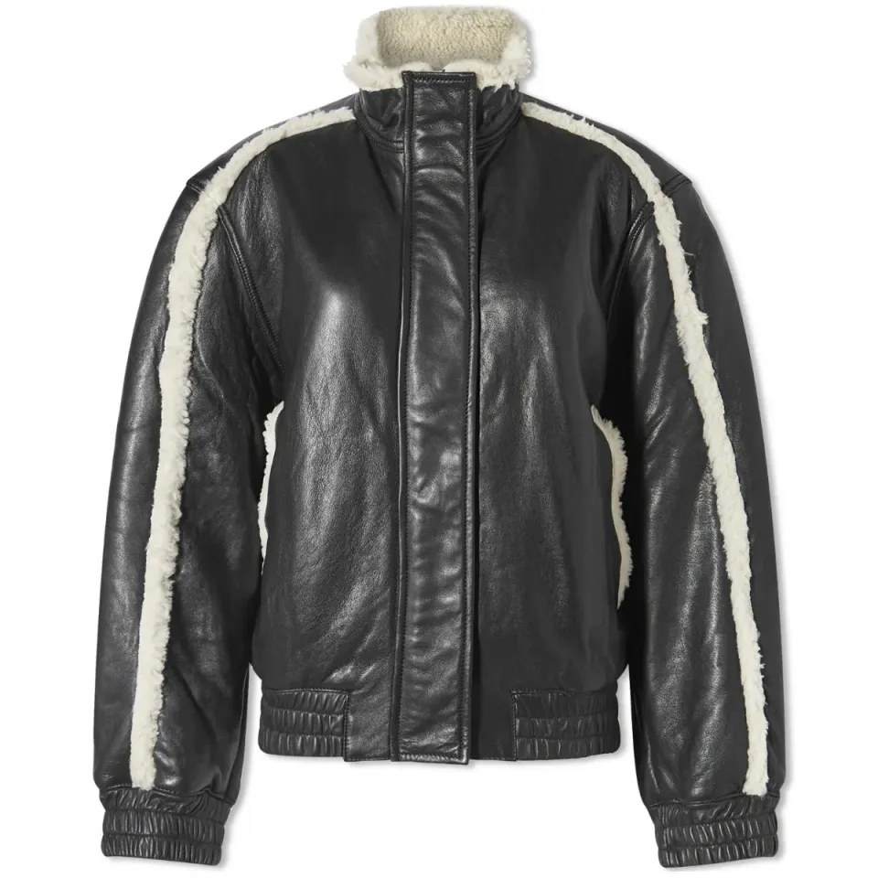 Meadow Leather Bomber Jacket