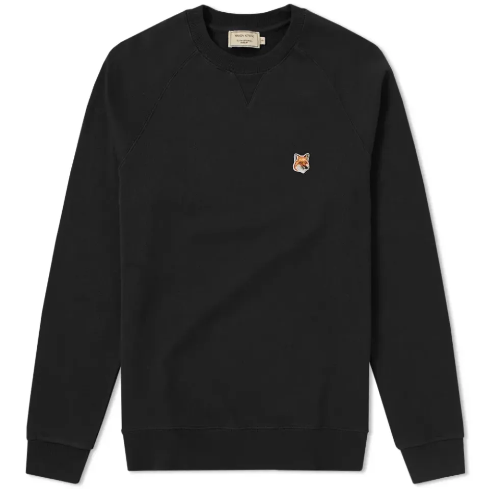 Maison Kitsuné Fox Head Patch Crew Sweat