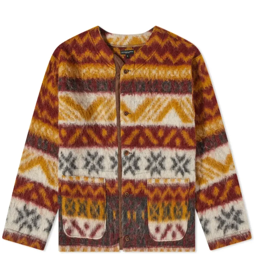 Fair Isle Mohair Button Cardigan
