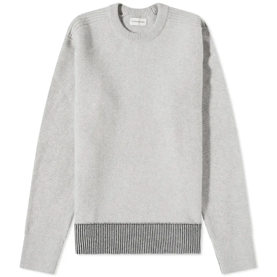 Blenheim Contrast Hem Crew Knit