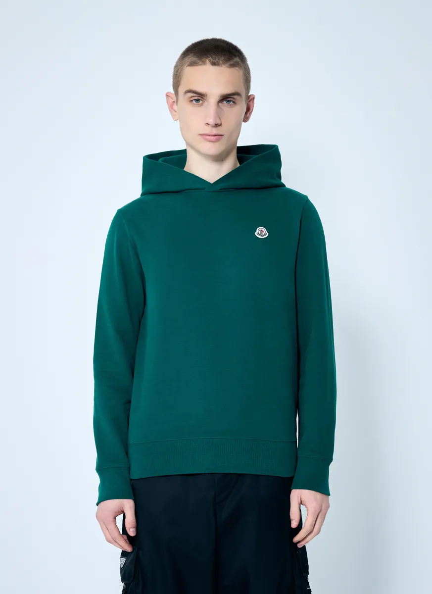 Logo Patch Hooded Sweatshirt