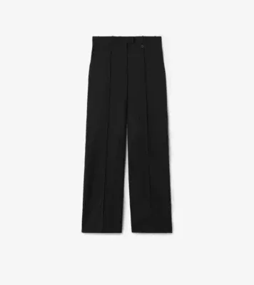 Wool Tailored Trousers in Black