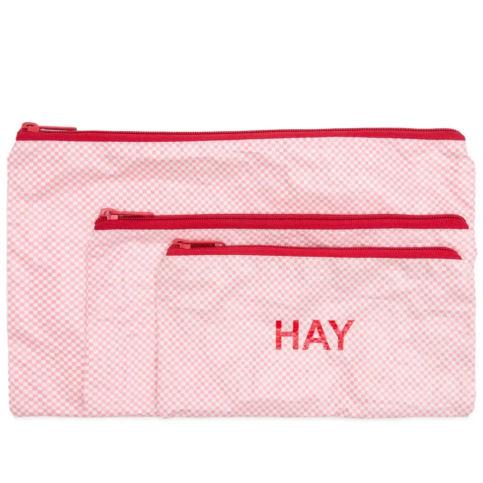 Candy Mono Wash Bag - Flat Set of 3