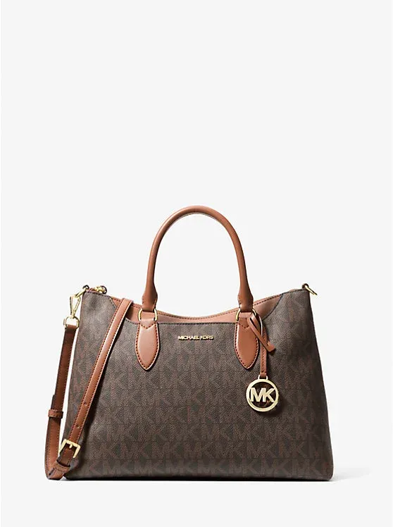 Austen Medium Signature Logo Satchel
