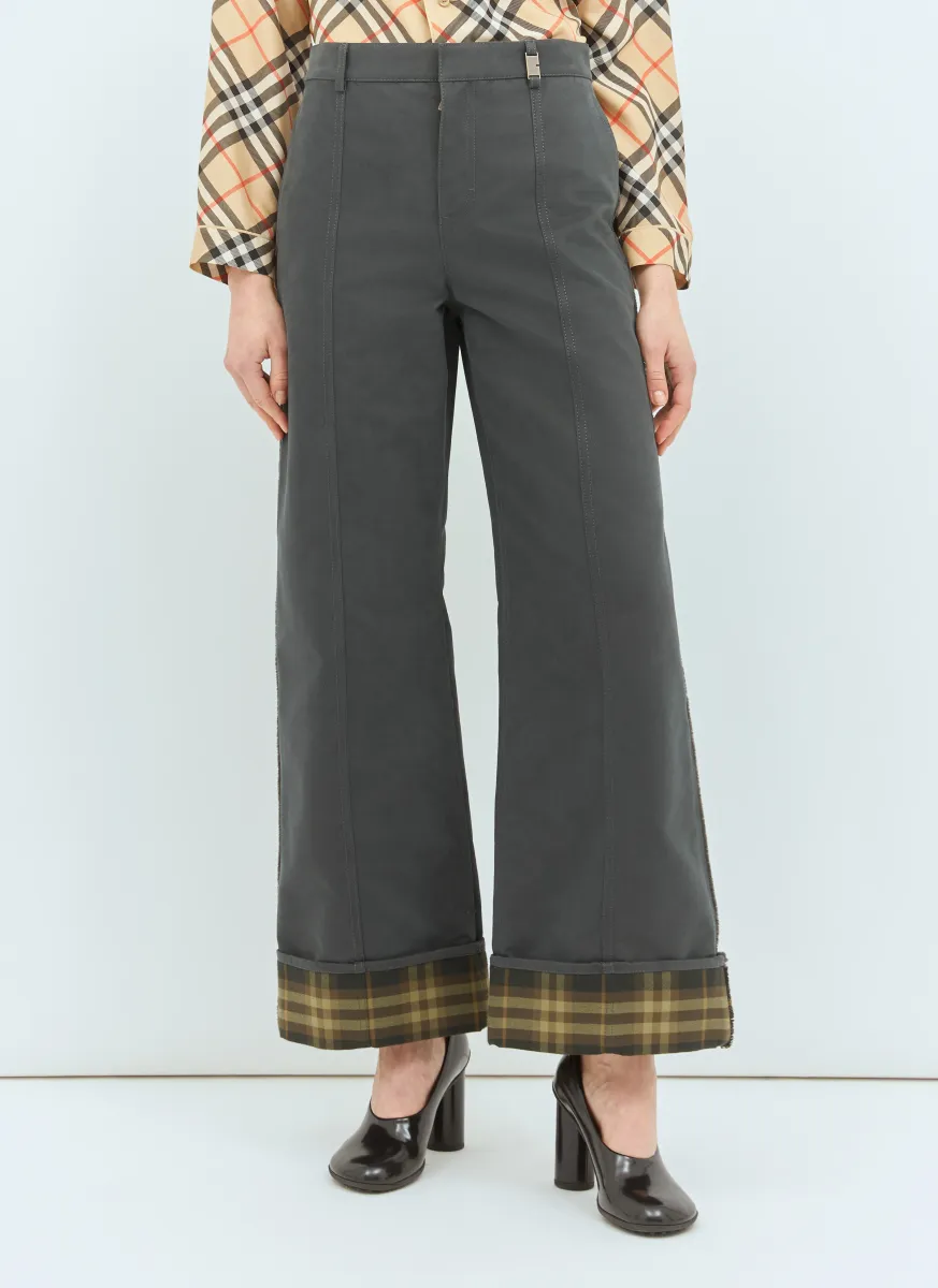 Check Cuffs Pants