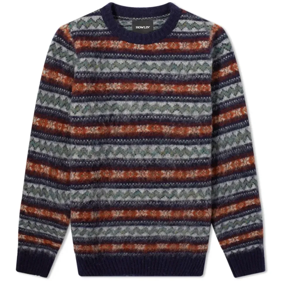 Howlin' A Day In The Wool Fair Isle Crew Knit