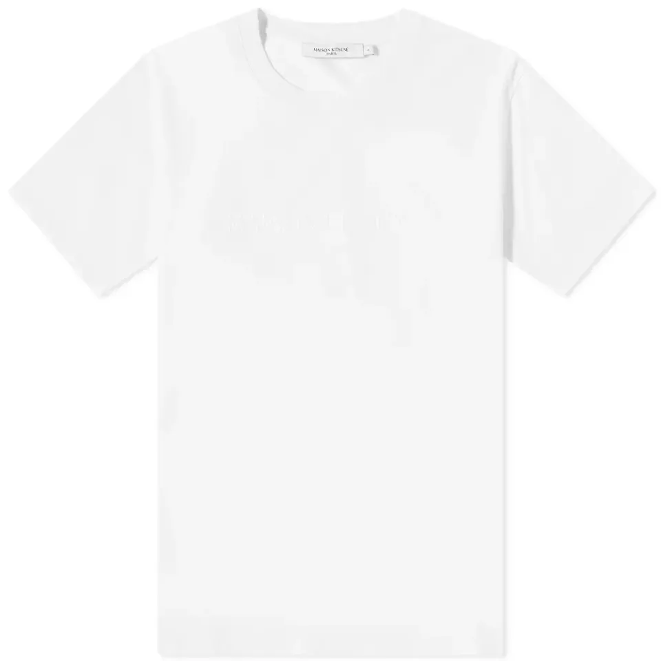 Maison Kitsuné Paris Embroidery Logo T-Shirt