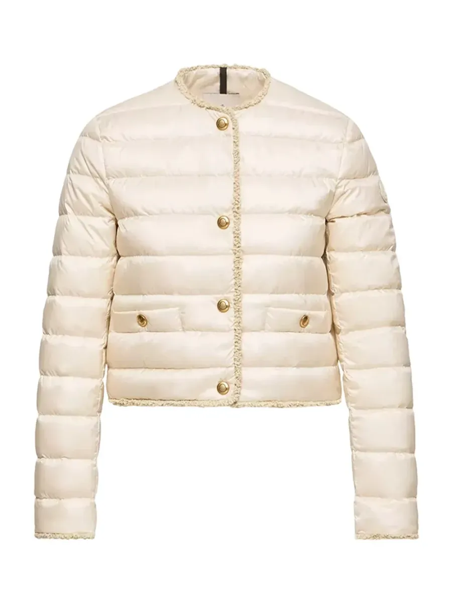 Women Fleurs Down Jacket L.Beige