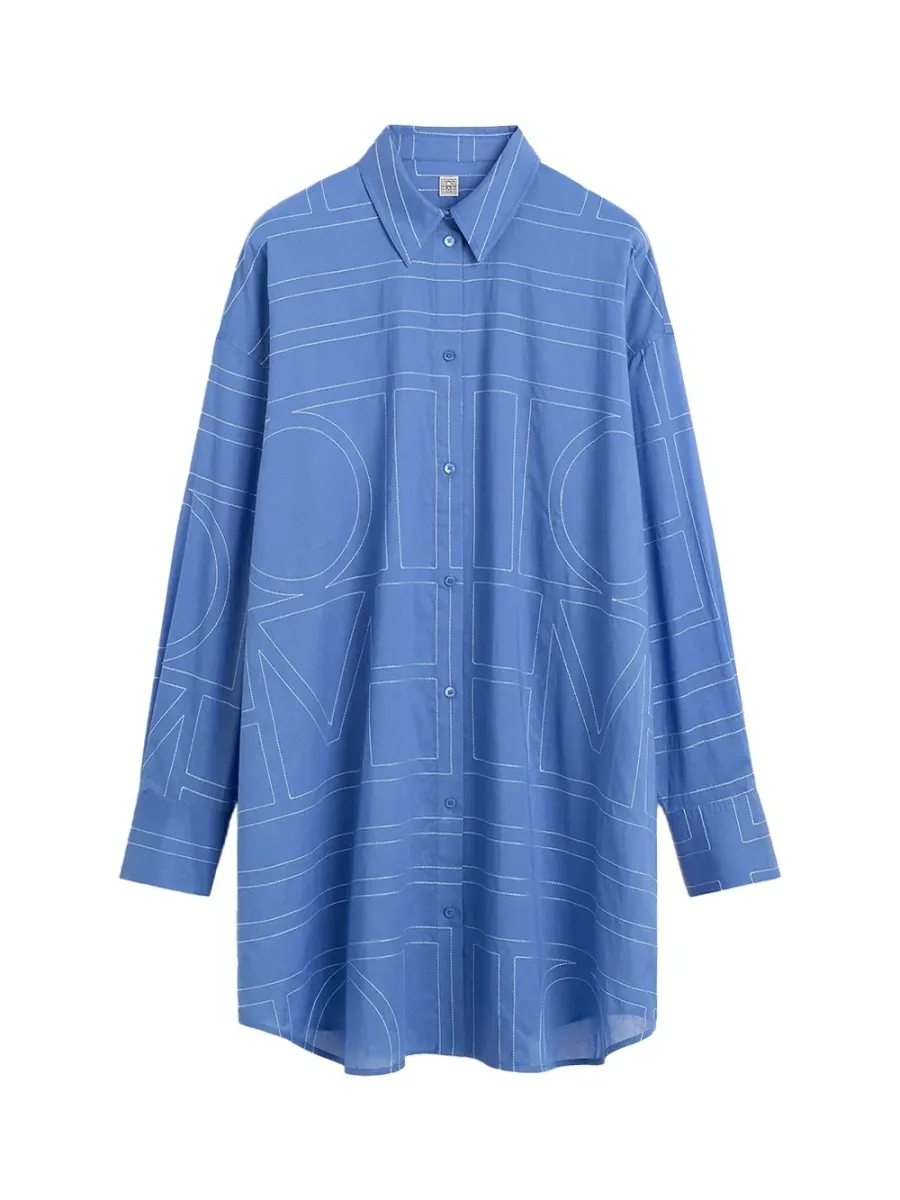 Long Summer Shirt Cobalt