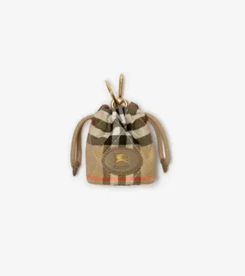 Horseshoe Pouch Charm in Sand beige - Women, Nylon
