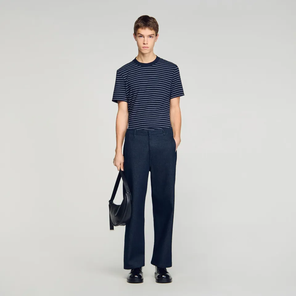 Raw barrel jeans