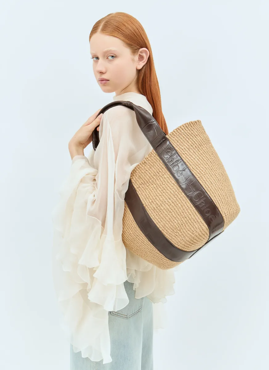 Large Woody Basket Tote