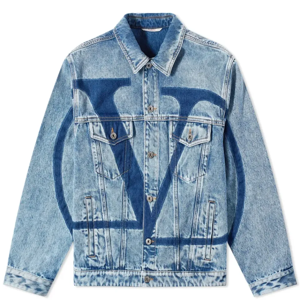 Washed Logo Denim Jacket