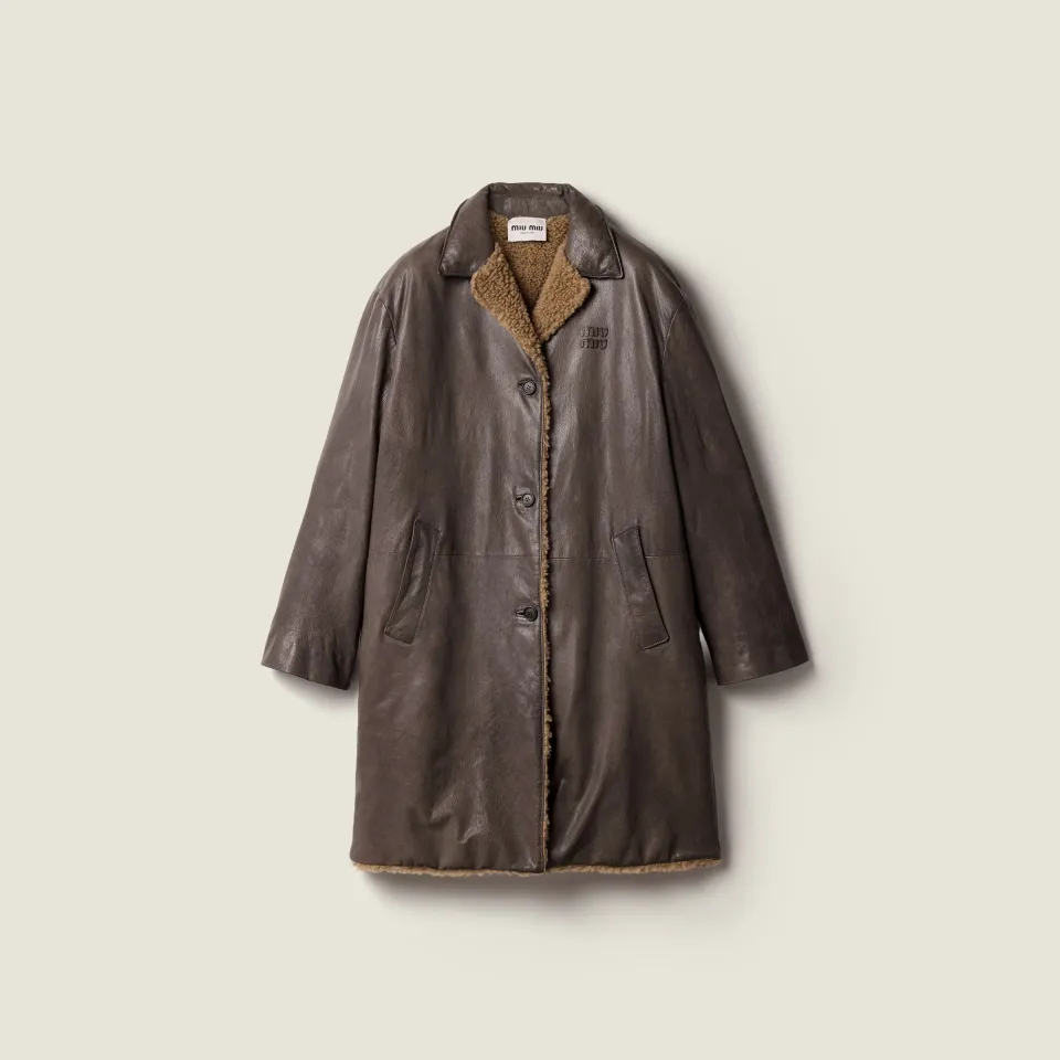 Leather coat