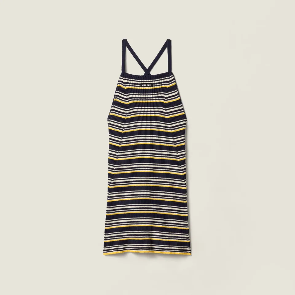 Cotton knit mini dress