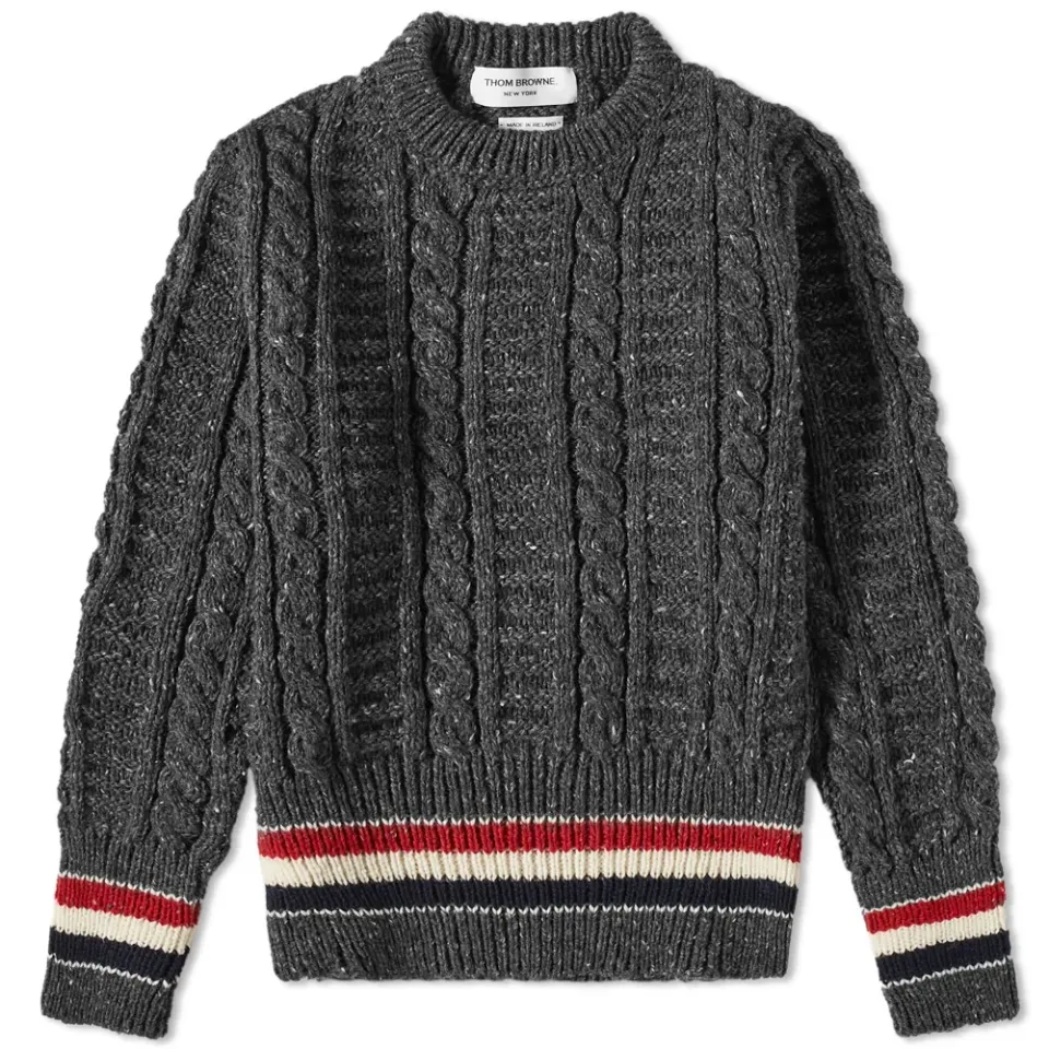 Mohair Mix Donegal Crew Knit