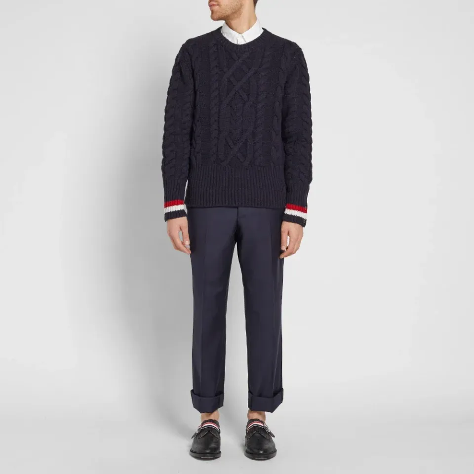 Merino Aran Crew Knit