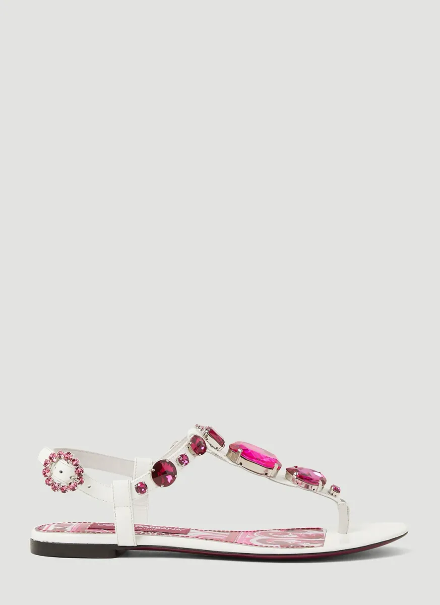Crystal Embellished Majolica Sandals