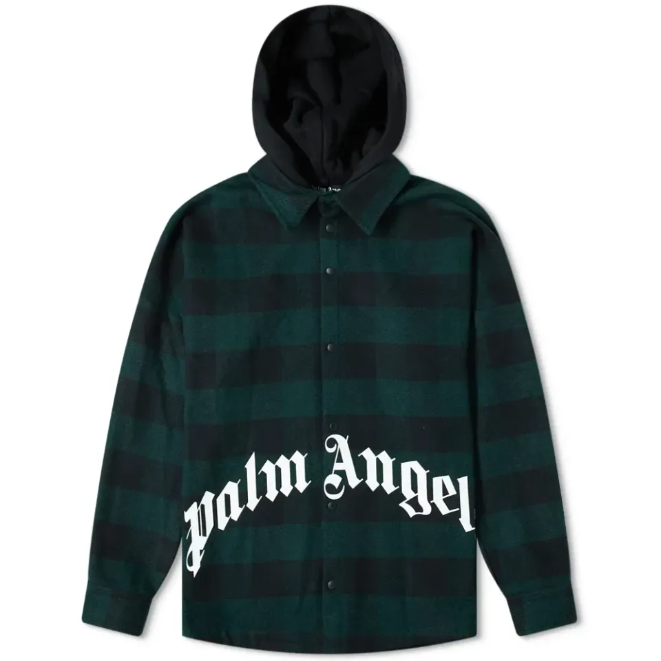 Hooded Logo Overshirt