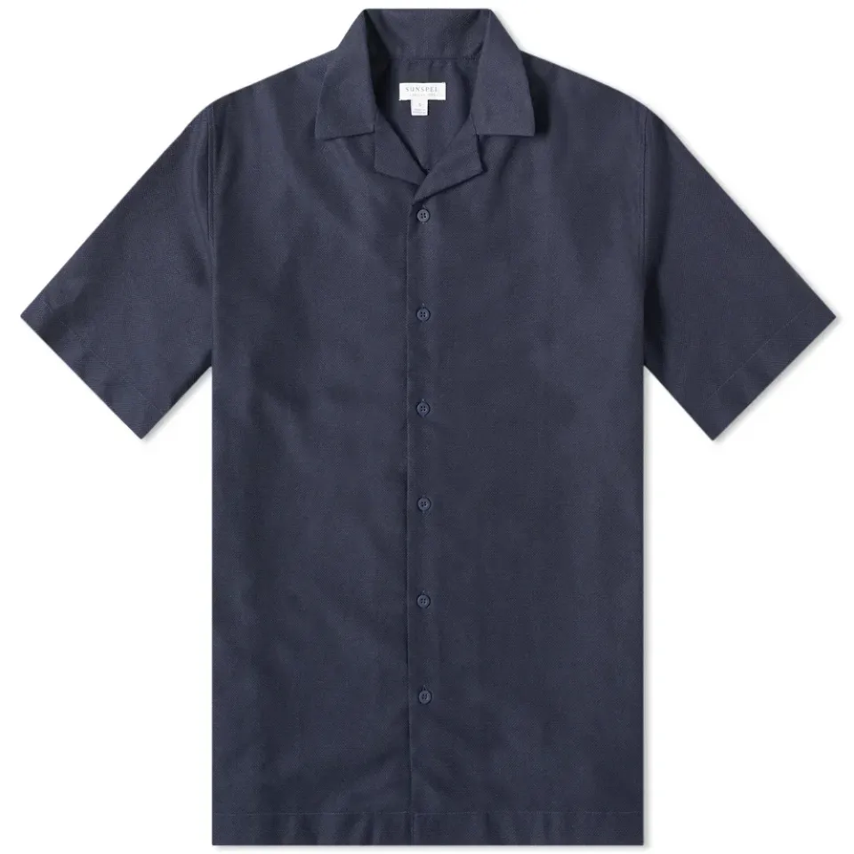 Cotton Camp Collar Short Sleeve Shirt