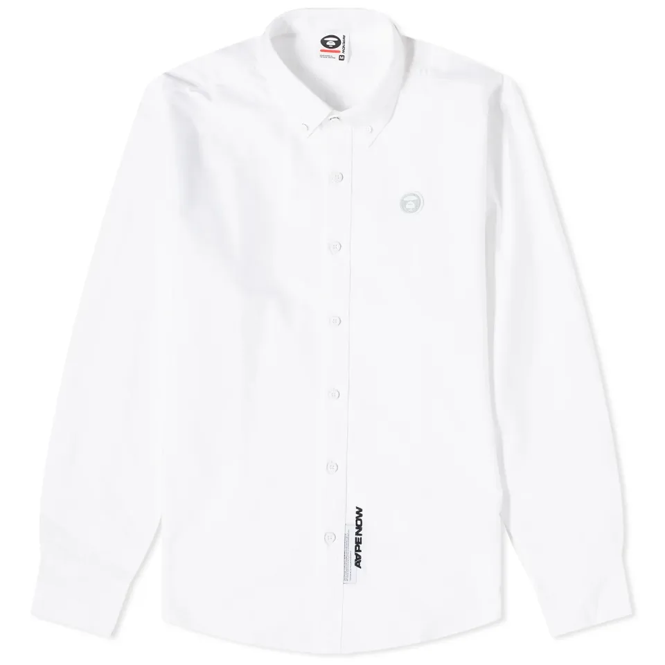 AAPE Now Camo Silicon Badge Oxford Shirt