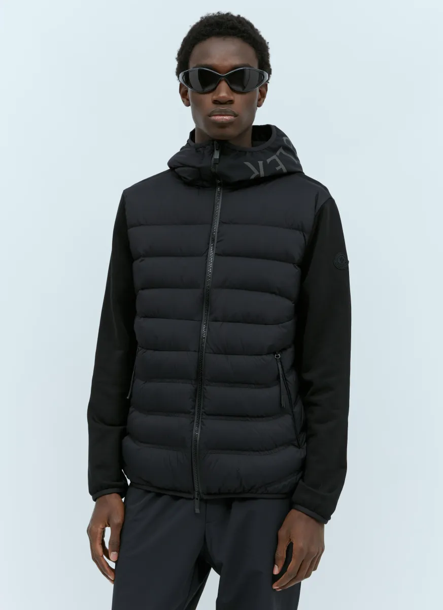 Zip-Up Down Cardigan