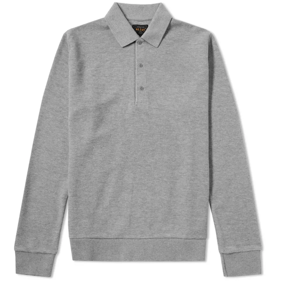 Long Sleeve Cotton Polo