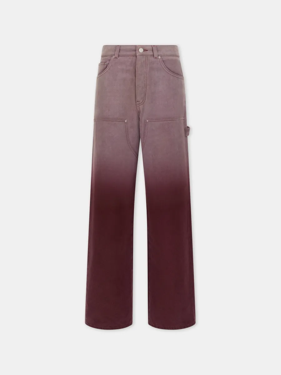 WOMEN - WOMEN'S GRADIENT CARPENTER JEAN - Terracotta