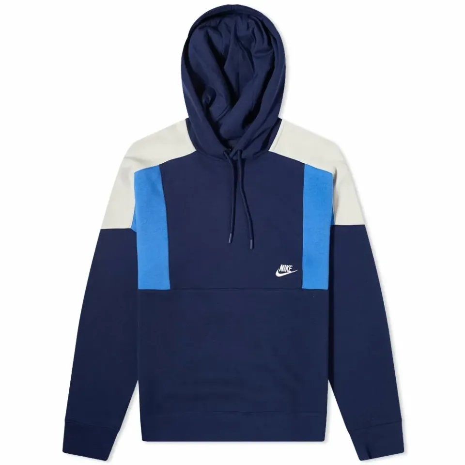 Colourblock Retro Popover Hoody
