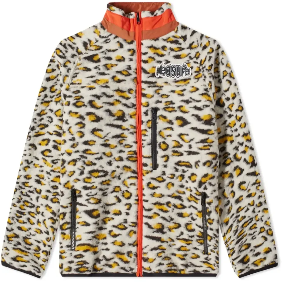 Strain Cheetah Sherpa Zip Fleece Jacket