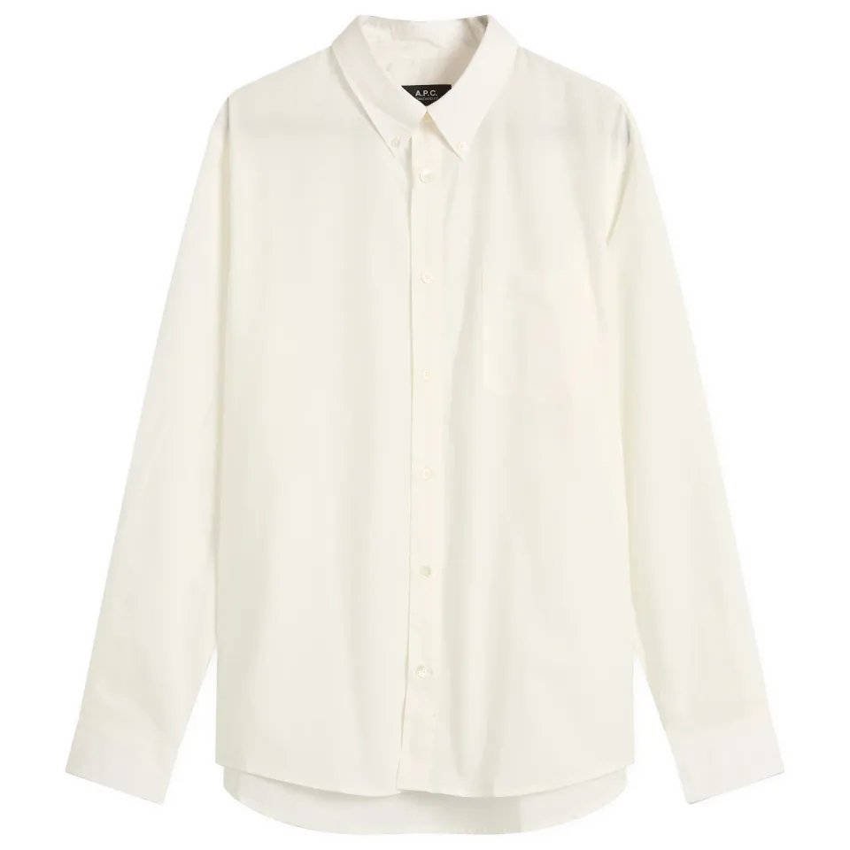 A.P.C. Eduoard Logo Button Down Shirt