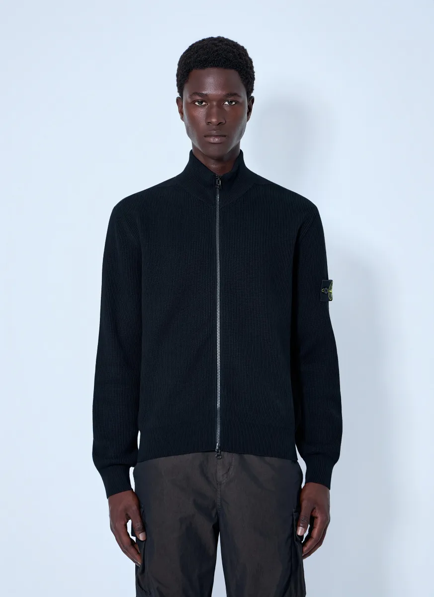 Ribbed Zip-Up Jacket