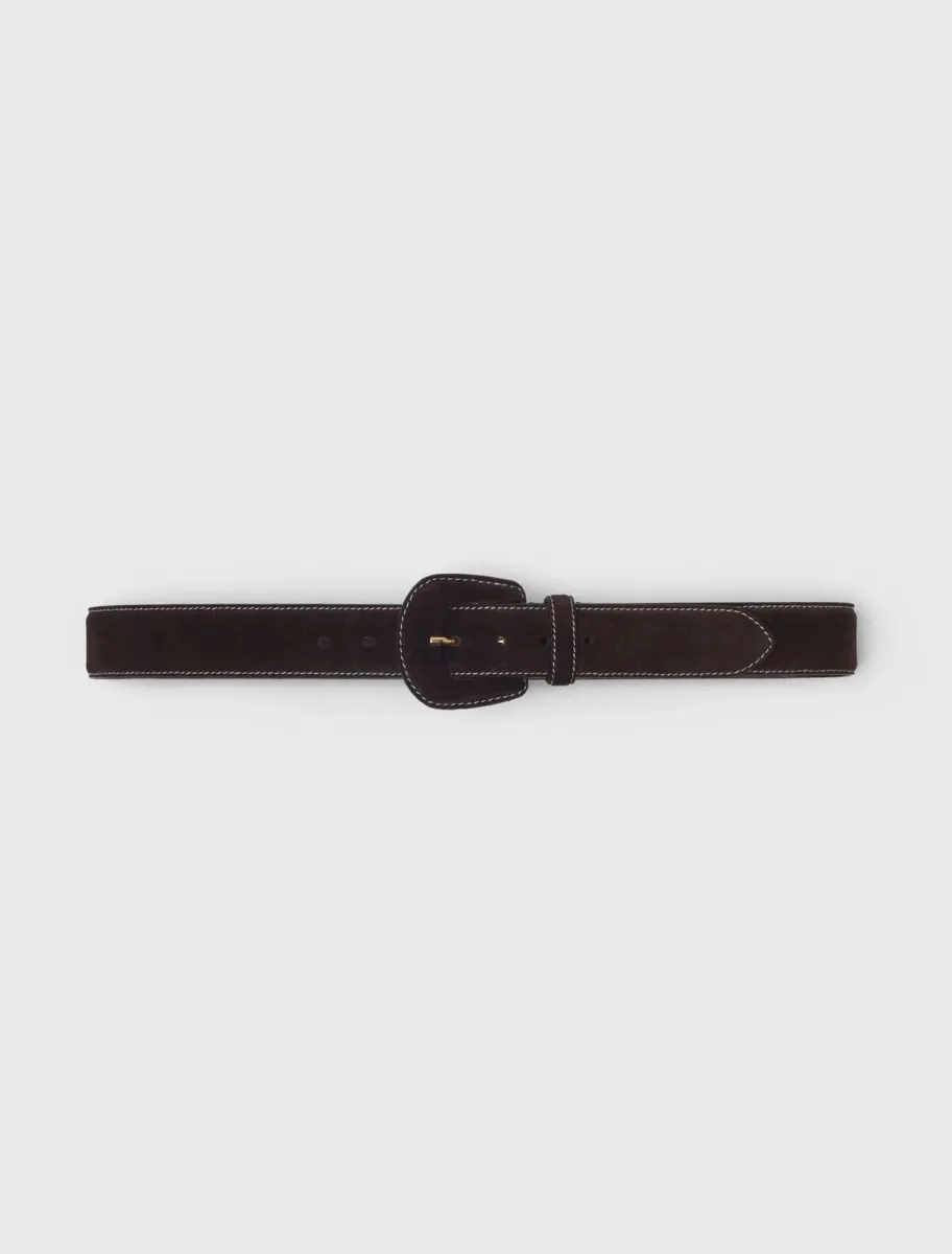Suede belt